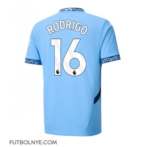 Camiseta Manchester City Rodri Hernandez #16 Primera Equipación 2024-25 manga corta